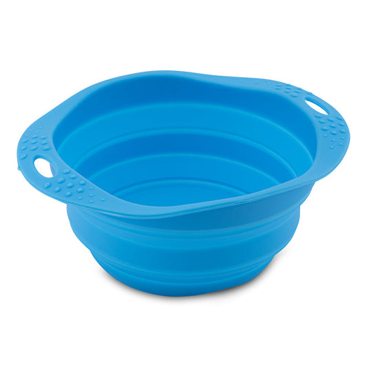 Beco Collapsible Travel Bowl, Blue