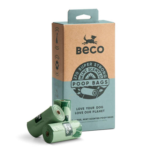 Beco Strong & Leak-Proof Poop Bags, Mint Scented, 270 Bags