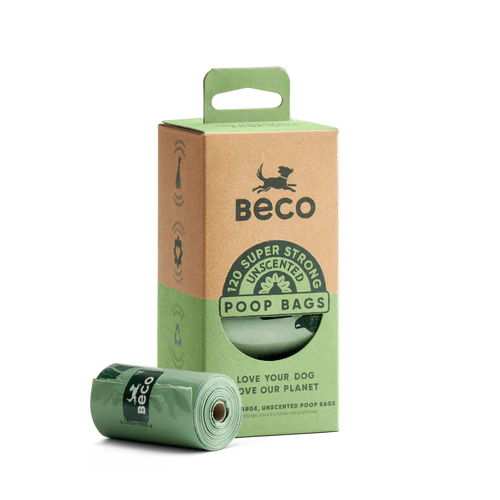 Beco Strong & Leak-Proof Poop Bags, Unscented, 120 Bags