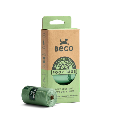 Beco Strong & Leak-Proof Poop Bags, Unscented, 60 Bags