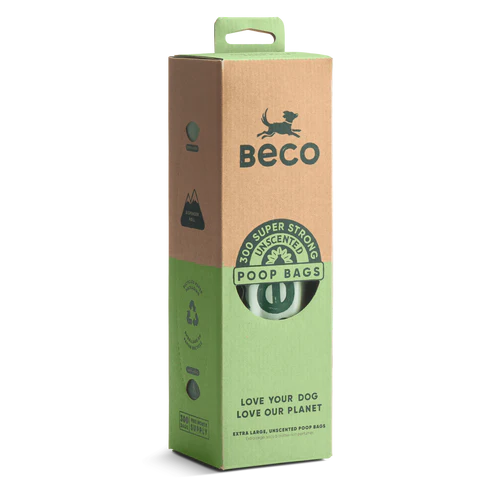 Beco Strong & Leak-Proof Poop Bag Roll, Unscented, 300 Bags