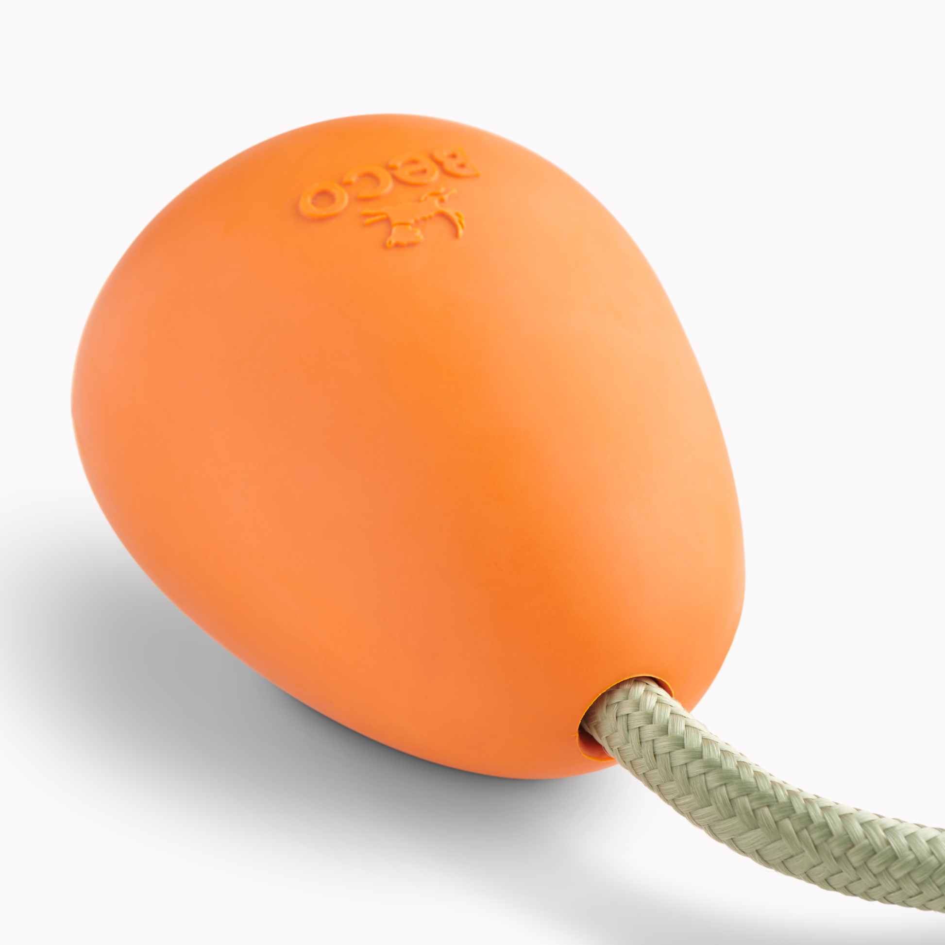 Beco Natural Rubber Slinger Pebble Toy, Orange – TYKO Pets