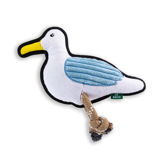 Beco Rough & Tough Recycled Dog Toy, Seagull